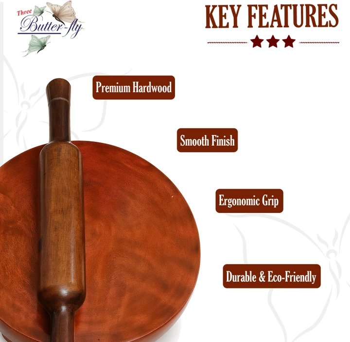 Wooden Chakla Belan Set for Kitchen