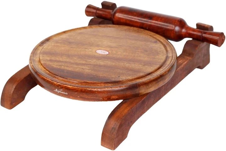 Wooden chakla belan for chapati roti latna