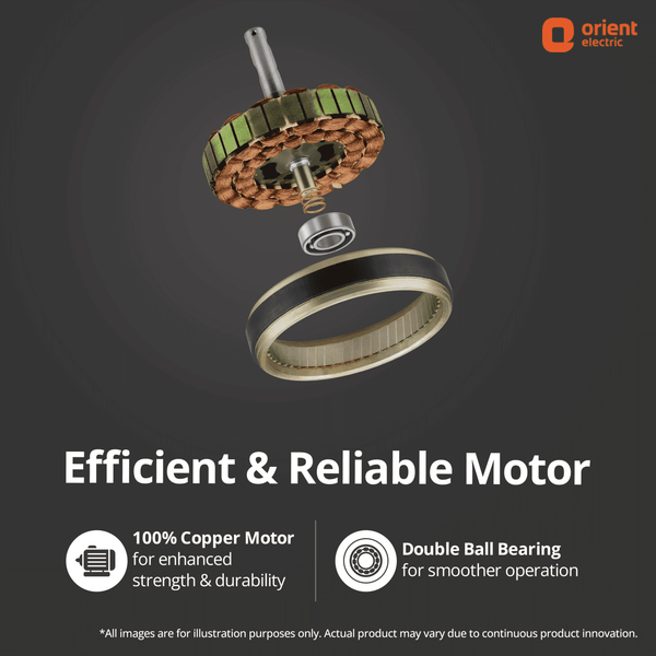 Orient Rapid Air Deco High Speed Ceiling Fan White