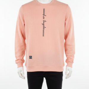 Men’s Textured Peach Sweatshirt