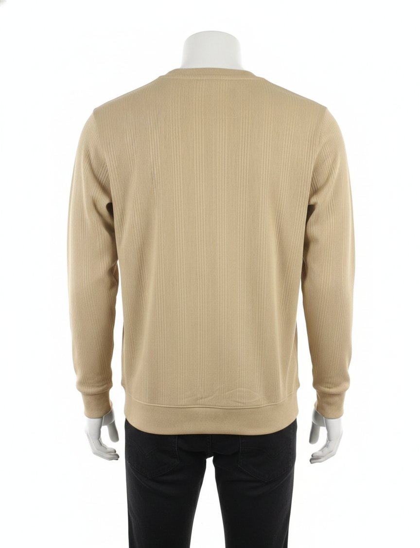 Minimalist Tan Graphic Sweatshirt