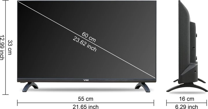 60 cm (24 inch) HD Ready LED TV 2025 Edition (VW24A)