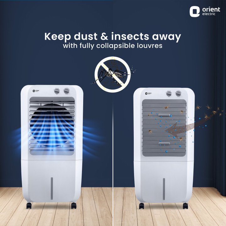 Orient Electric 46 L Room/Personal Air Cooler (White, Aeroquid)