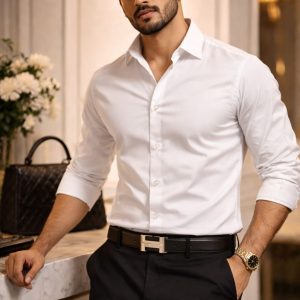 Classic White Slim Fit Formal Shirt