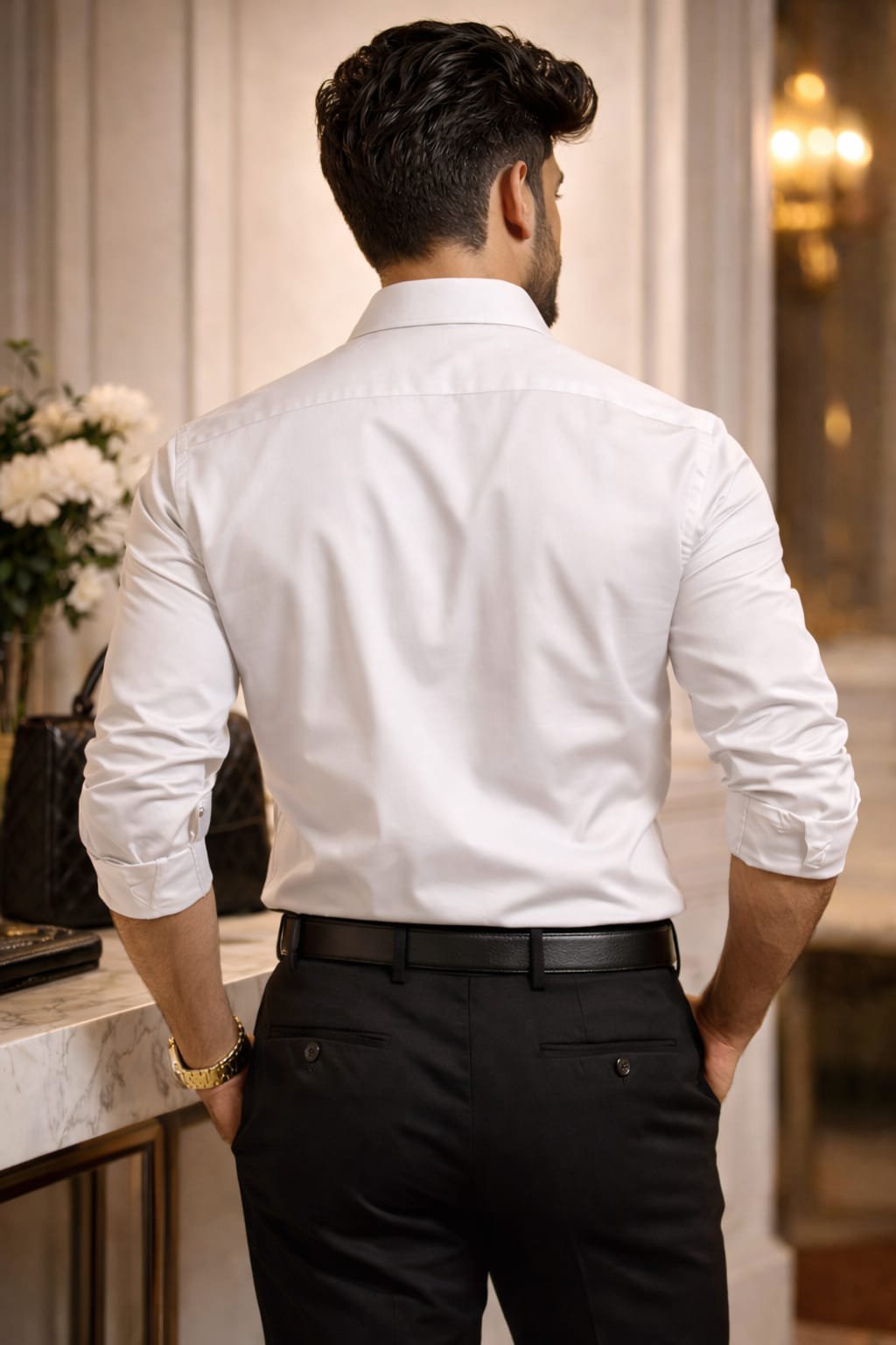 Classic White Slim Fit Formal Shirt