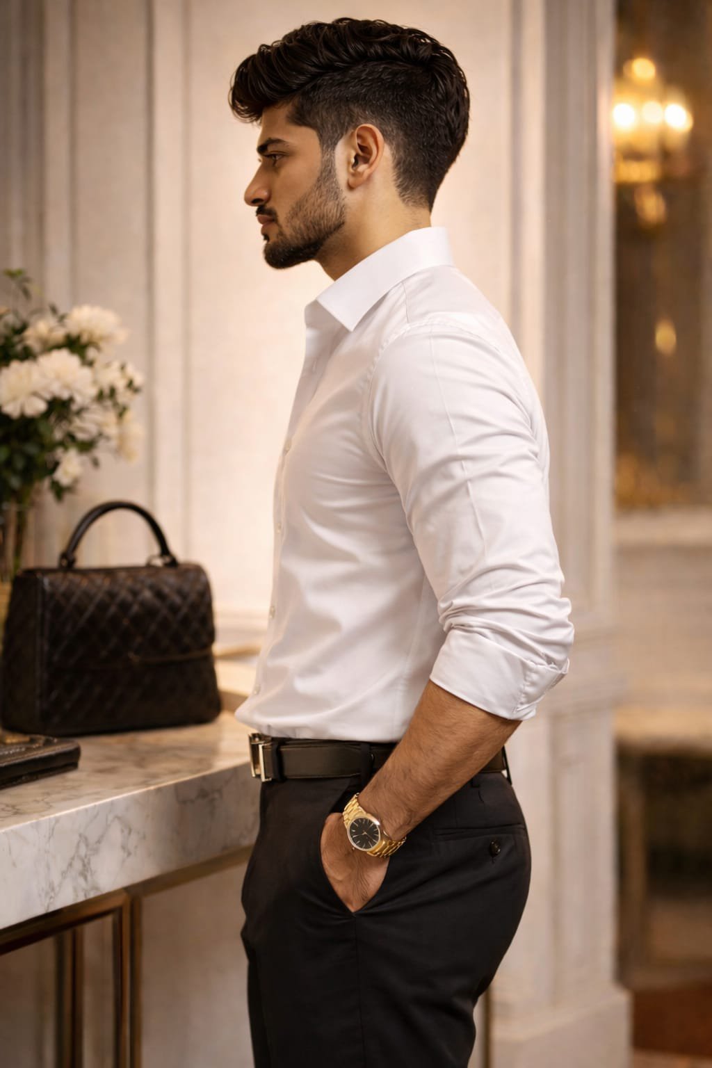 Classic White Slim Fit Formal Shirt