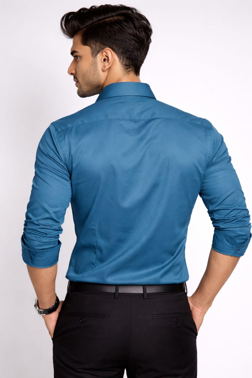 Premium Teal Slim Fit Formal Shirt