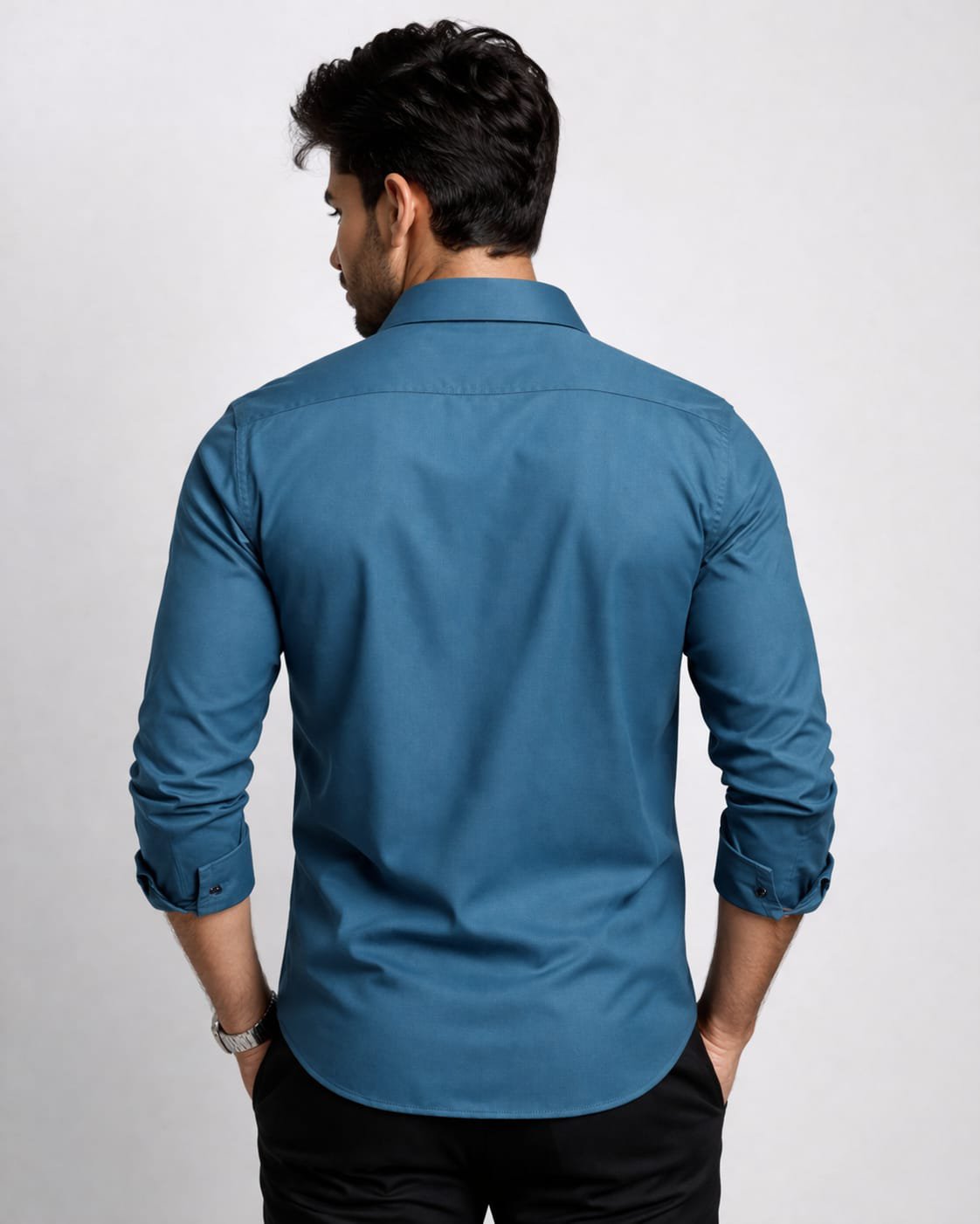 Premium Teal Slim Fit Formal Shirt