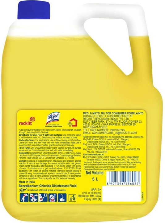 Lizol Disinfectant Surface loor Cleaner